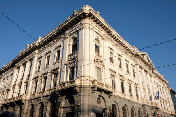 historic building in the city center of milan